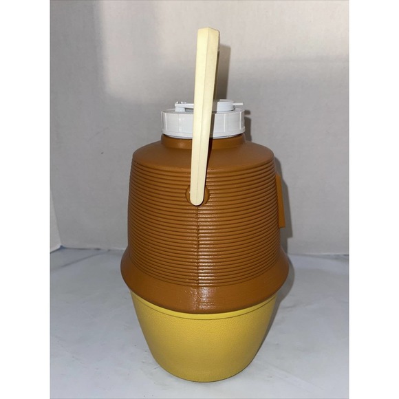 Vintage Poloron SEARS Drink Cooler, Green & White, 1 /2Gallon, Vacucel Insulated - Picture 4 of 12